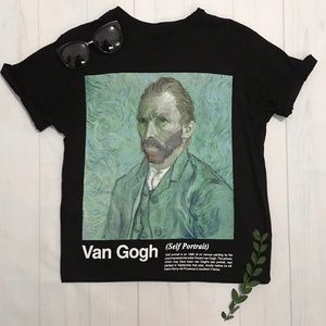 Van Gogh Self Portrait Art Tee